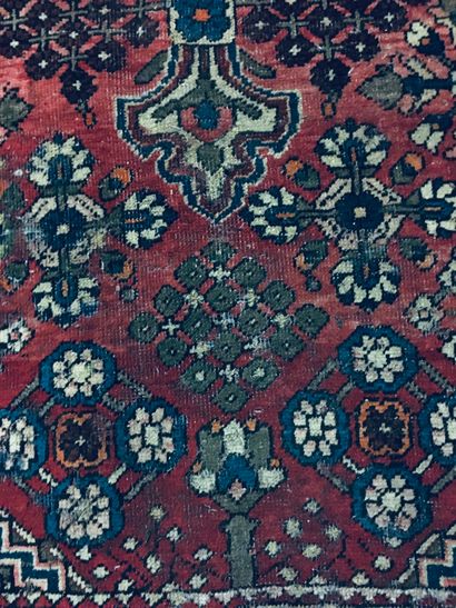 null 
Large Bakhtiar carpet (Persia) center Iran, weft and warp in cotton, velvet...
