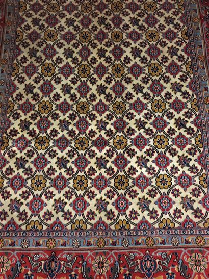 null 
Important Véramine carpet (Persia) Region of Tehran, weft and warp in cotton,...