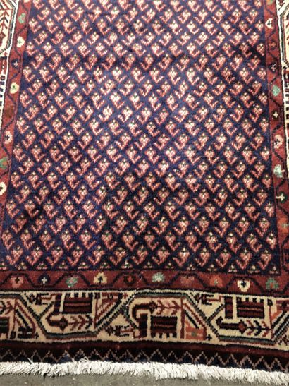 null Mir corridor carpet (Persia) center of Iran, cotton weft and warp, wool velvet,...