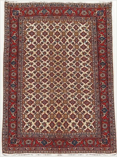 null 
Important Véramine carpet (Persia) Region of Tehran, weft and warp in cotton,...