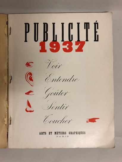 null Ensemble d'ouvrages comprenant : 

- ARTS ET MÉTIERS GRAPHIQUES. Publicité 1937....
