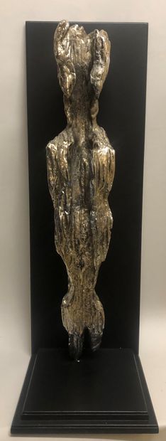 null Pascal MORABITO (né en 1945), Sculpture Ancêtre éternel - 2007 - Bronze Chromé...