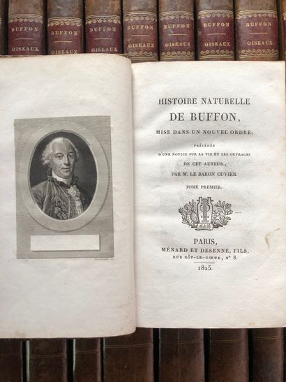 null BUFFON, Histoire naturelle, Paris, Menard et Desenne fils 1825, 36 vol.