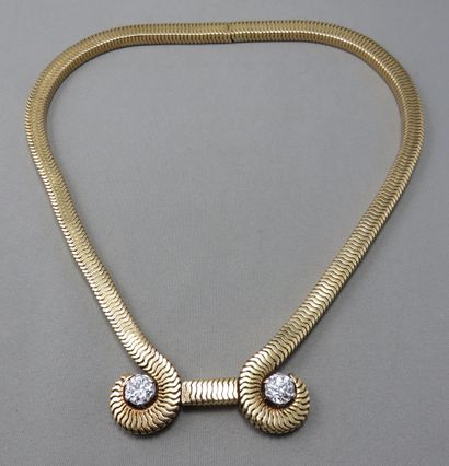 null Important necklace "Tubogaz" and its various accessories 

 in gold 750°/00...