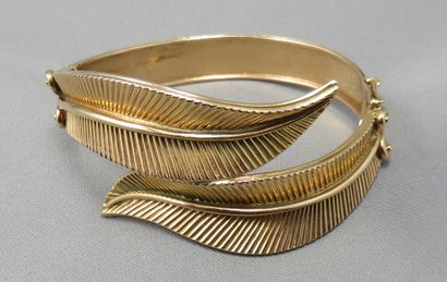 Leaf Cuff Bracelet 
 in gold 750°/00 opening...
