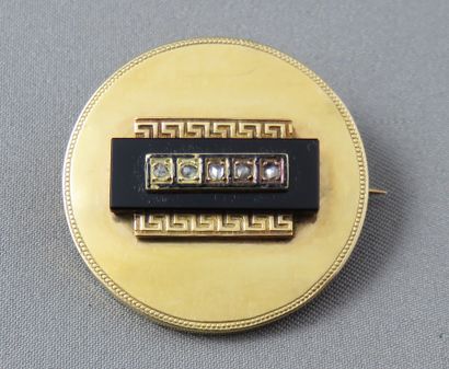 Brooch in gold 750°/00 
 in the form of a...