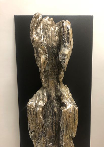 null Pascal MORABITO (né en 1945), Sculpture Ancêtre éternel - 2007 - Bronze Chromé...