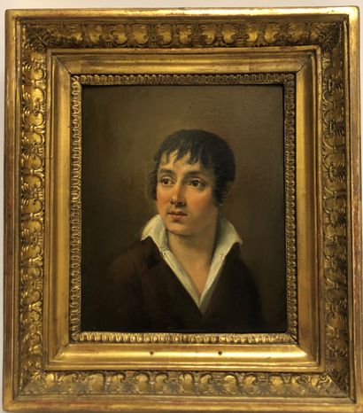 null Ecole FRANCAISE vers 1830, suiveur de Louis-Leopold BOILLY, Portrait d’homme,...
