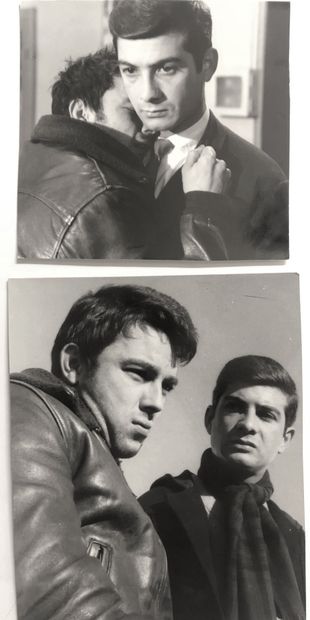 LE BEAU SERGE Jean-Claude Brialy et Gérard Blain, film de Claude Chabrol, 1959. Photographies...