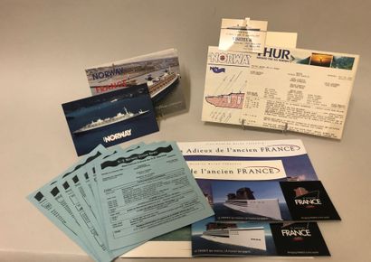 null SS NORWAY. Set of miscellaneous documents including: advertisements, map, programs...