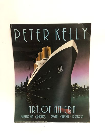 null POSTER "Peter Kelly - Art of an Era", Athena international, London 1983. Size...
