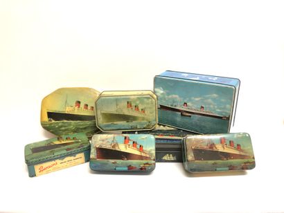 LOT of 7 metal boxes of which BENSONS with...
