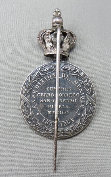 null Médaille Commémorative de la Campagne du Mexique: 1862-1863 de Napoléon III,...