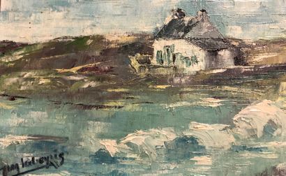 null Jean Marc LABEYRIE (1916-2005). On the side of Quiberon. Oil on canvas signed...