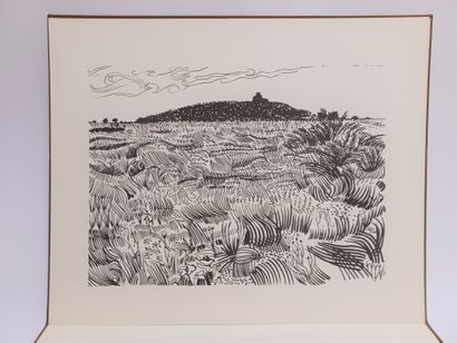 null Maurice COCAGNAC (?). 7 LITHOGRAPHS representing landscapes on wove paper. Size...