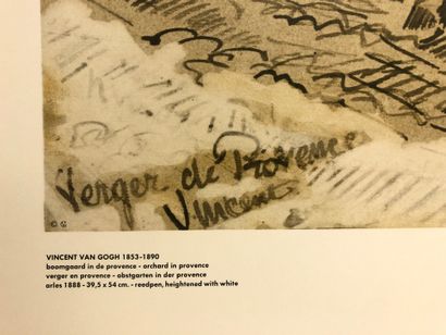 null DEUX LITHOGRAPHIES d'après des Dessins de Vincent Van Gogh "un mas de Provence"...