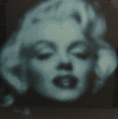 null YVARAL (1934 - 2002). Marilyn Monroe, lithographie en couleurs sur vélin annotée...