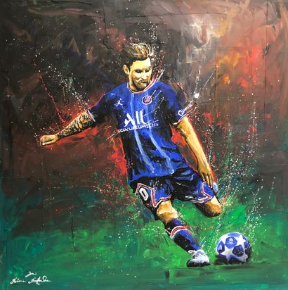 Rémi BERTOCHE (né en 1977), Messi, 2021,...