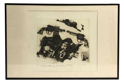 null MAN RAY (1890-1976). Allume les Gitanes, aquatinte, épreuve d'artiste signée...
