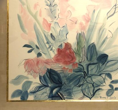 null Raoul Dufy (1877 - 1953). Bouquet de fleurs, lithographie signée dans la planche...