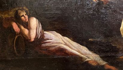 null Ecole FRANCAISE XIXème siècle. Mythe de Démeter et Perséphone ?, huile sur toile,...