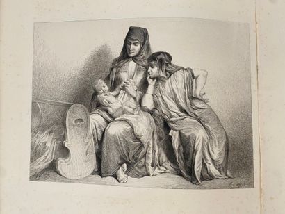 null Alexandre Bida (1813-1895), d'après. Ensemble de 6 GRAVURES sur vélin. Dim....