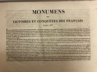 null 
Monumens des victoires et conquêtes des Français. Recueil de tous les objets...