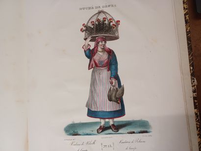 null 
[ITALY - GENOA]. Costumes of Genoa. Paris, P. Marius, Editor, 1826. In-4°,...