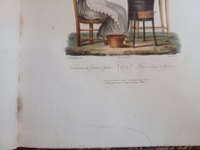null 
[ITALY - GENOA]. Costumes of Genoa. Paris, P. Marius, Editor, 1826. In-4°,...
