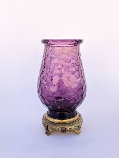 Edouard ENOT (XIXe-XXe) et BACCARAT. Vase...