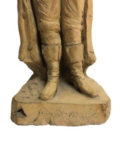 null COURAPIN. Terracotta sculpture representing Jean Rene Paul Lecomte known as...