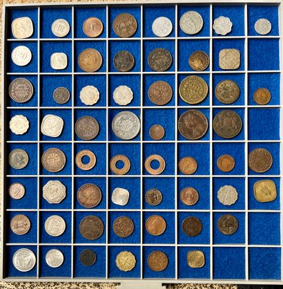 null Lot de pièces diverses. On joint quelques volumes sur la numismatique. (3 b...
