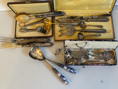 Lot of silver plated cutlery