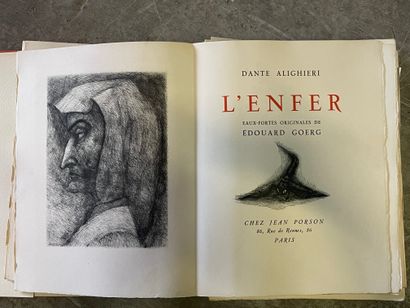 Dante's Inferno, 2 slipcases (foxing, accidents...
