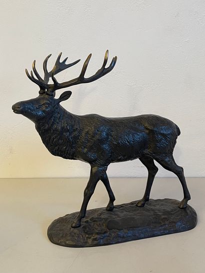 null Sculpture in regula: Stag. XXth. 28 x 28 cm