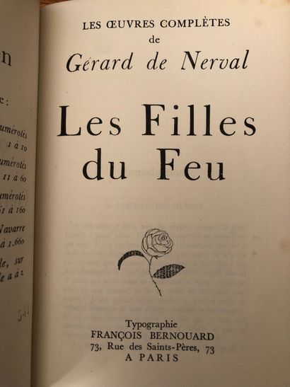 null DE NERVAL Gérard. Set of two works : Aurélia. Edition of the Pléiade, Paris...