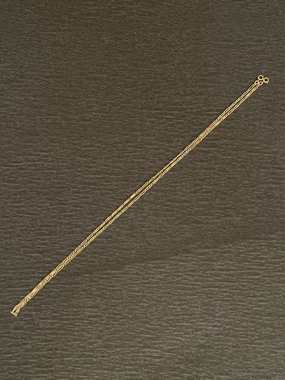 null CHAÎNE bâtonnet en or jaune 750 mm. Lg: 46,5g - Poids NET: 3,6g
