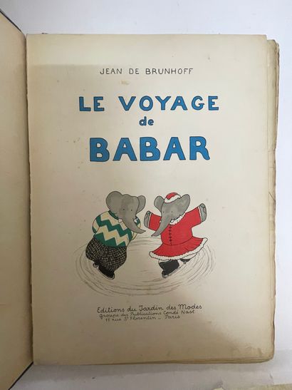 null Comic strip "Le voyage de Babar" and Album "Oh!!" by Albert Brasseur, Great...