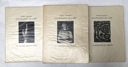 null MALRAUX André. Psychologie de l'art. Paris, Albert Skira, 1947-1950; 3 vol....