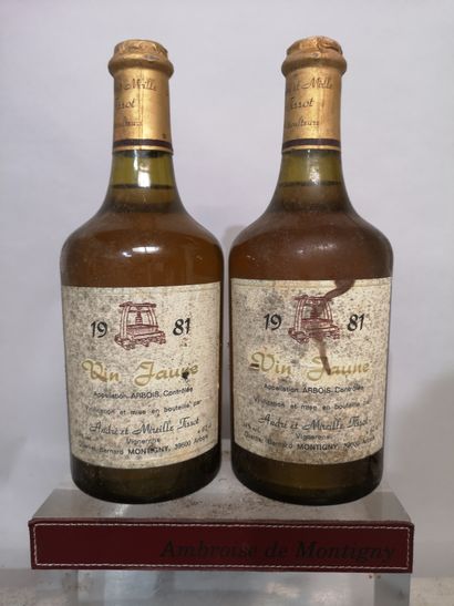 2 bouteilles VIN JAUNE d'ARBOIS - André et...