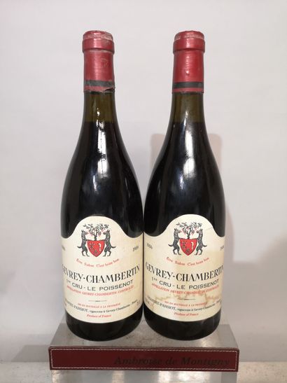 2 bouteilles GEVREY CHAMBERTIN 1er cru Les...