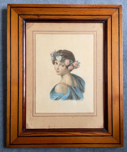 Pauline APPERT
(1810-c.1880). Jeune fille...