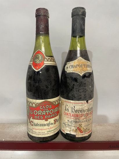 2 bouteilles CHATEAUNEUF du PAPE : 1 Clos...
