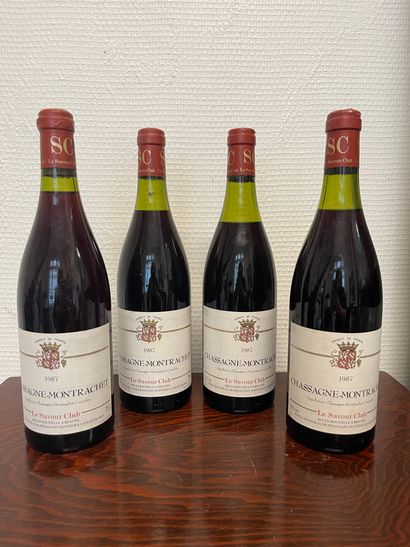 4 bouteilles Le Savour Club, Chassagne Montrachet...