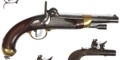 Pistolet d’arçon modèle 1822T bis troupe.
Canon...