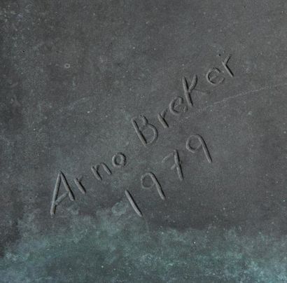 Arno BREKER (1900-1991) NU DEBOUT AUX JAMBES CROISÉES, modèle de 1927-1928 
Épreuve...
