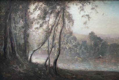 null Henri Louis FOREAU (1866-1938). Autumnal landscape. Oil on canvas signed lower...
