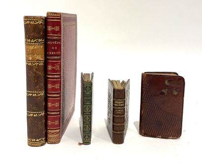 null Set of 5 books including: 
- Œuvres choisies de Gresset, edition decorated with...