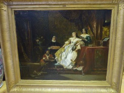 null Benedict MASSON (1819-1893), la Reine de Saba, huile sur toile, 74 x 92 cm.