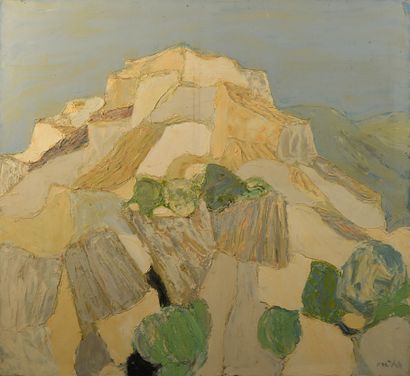 null Roger MUHL (1929-2008)
"The old village (Les Baux de Provence)"
Oil on canvas,...